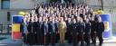 Doina Mureşan - Colonel Ph.D. the first female commander of a National Military College from Romania, together with her students.